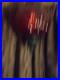 Vintage ruby red glass hanging lamp
