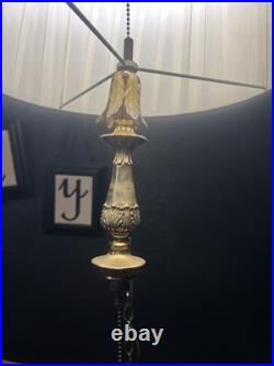 Vintage swag hanging lamp plug in