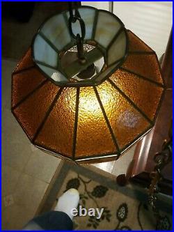 Vintage tiffany style hanging lamp