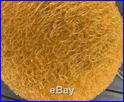 Vtg 1960s Spaghetti HANGING Chain MID CENTURY Lamp SWAG MCM Yellow Orange
