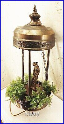 Vtg 1970s hanging goddess oil rain lamp