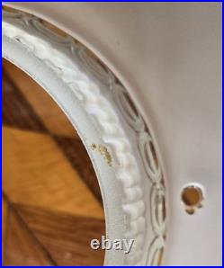 Vtg 20s-40s Hanging Swag Glass Lamp Rewired Art Deco Regency Pineapple Homco