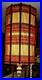 Vtg 28 MCM Woven Chenille & Wood Hanging Swag Lamp Cylinder Drum Shade Works
