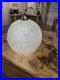 Vtg 50s MCM Mid Century Modern Lucite Spun Spaghetti Hanging Orb Swag Lamp Light