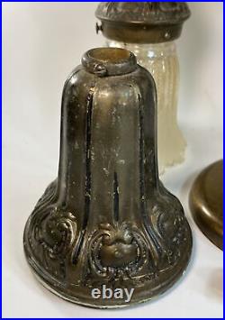 Vtg Art Deco Mid Century Modern MCM Hanging Light Lamp Copper Large 1960s 70s