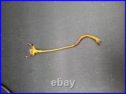 Vtg Caged Venetian Glass Hanging Lamp White Brass Plate Cage Diamond Marbro