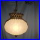 Vtg Hollywood Regency MCM Swag Lamp Light Fixture 1973 Lightcraft California