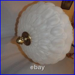 Vtg Hollywood Regency MCM Swag Lamp Light Fixture 1973 Lightcraft California