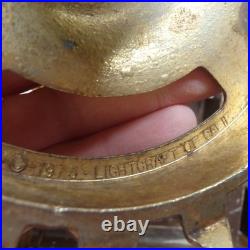 Vtg Hollywood Regency MCM Swag Lamp Light Fixture 1973 Lightcraft California