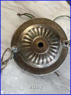 Vtg Hollywood Regency MCM Underwriters Laboratories Hanging Double Swag Light