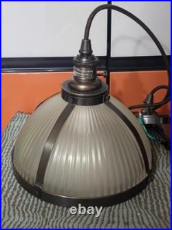 Vtg Industrial Light Pendant Lamp