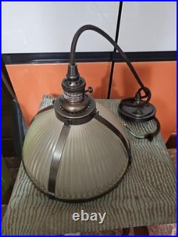 Vtg Industrial Light Pendant Lamp