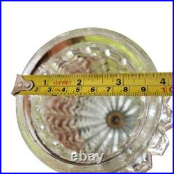 Vtg MCM 16 Pineapple Glass Double Hanging Swag Pendant Untested Parts Only