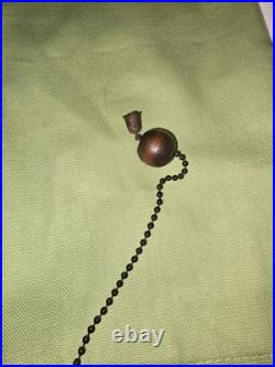 Vtg MCM Blue Optic Looking Mushroom Shaped Swag Lamp As Is Works