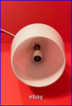 Vtg MCM Pendant Hanging Lamp -Conic Shaped White Milk Glass Shade