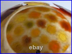 Vtg. MCM large chunky rock candy lucite pieces on ball swag lamp