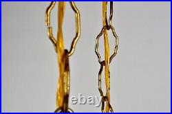 Vtg Mid Century / Hollywood Regency 3-Tier Glass Hanging Swag Lamp Light fixture Vtg Mid Century / Hollywood Regency 3-Tier Glass Hanging Swag Lamp Light fixture